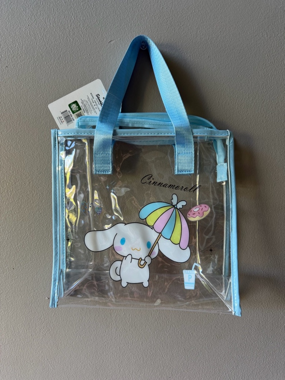Sanrio Cinnamoroll Clear PVC Tote NWT 2024 China Exclusive BB-240